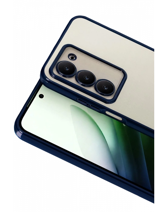 Newface Xiaomi Redmi 15 4G Razer Lensli Silikon - Lacivert