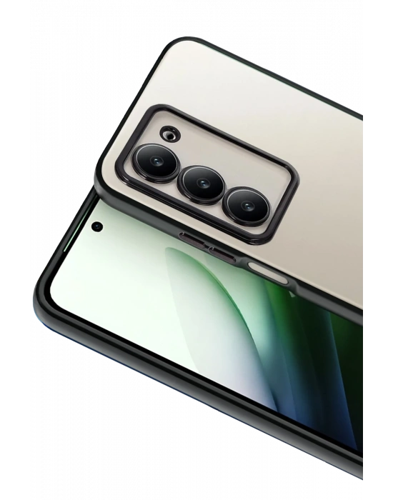 Newface Xiaomi Redmi 15 4G Razer Lensli Silikon - Siyah