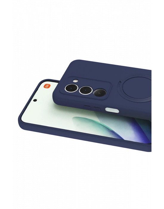 Newface Xiaomi Redmi 15 4G Regal Magsafe Standlı Kapak - Derin Mor