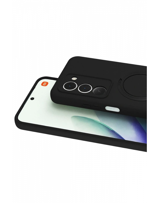 Newface Xiaomi Redmi 15 4G Regal Magsafe Standlı Kapak - Siyah