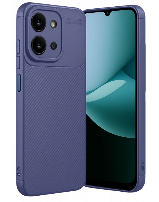 Newface Xiaomi Redmi 15C 4G Auto Focus Karbon Kapak - Lacivert