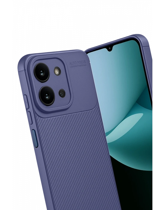 Newface Xiaomi Redmi 15C 4G Auto Focus Karbon Kapak - Lacivert