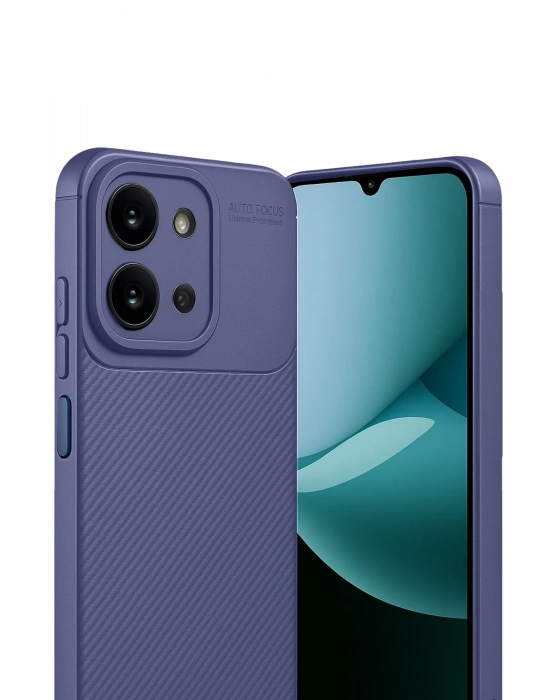 Newface Xiaomi Redmi 15C 4G Auto Focus Karbon Kapak - Lacivert