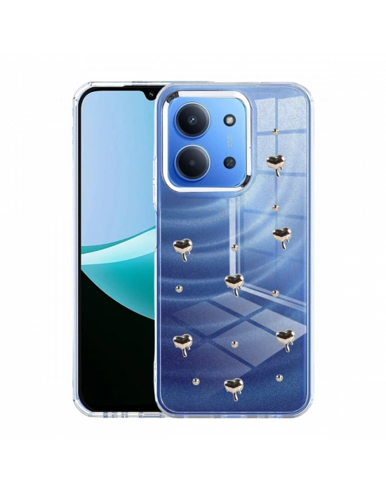 Newface Xiaomi Redmi 15C 4G Fiyonk Desenli Kapak - Desen 1