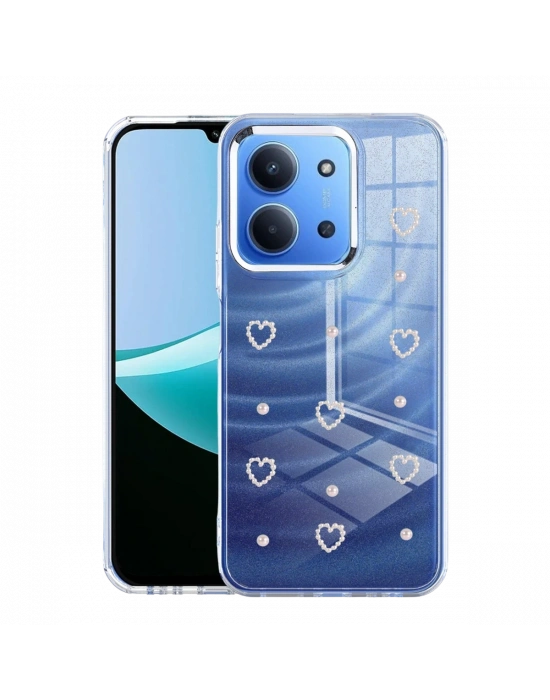 Newface Xiaomi Redmi 15C 4G Fiyonk Desenli Kapak - Desen 10