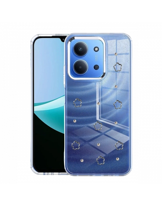 Newface Xiaomi Redmi 15C 4G Fiyonk Desenli Kapak - Desen 2