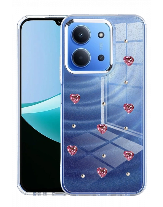 Newface Xiaomi Redmi 15C 4G Fiyonk Desenli Kapak - Desen 3