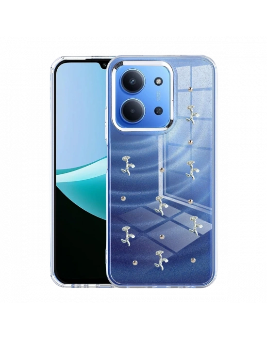 Newface Xiaomi Redmi 15C 4G Fiyonk Desenli Kapak - Desen 4