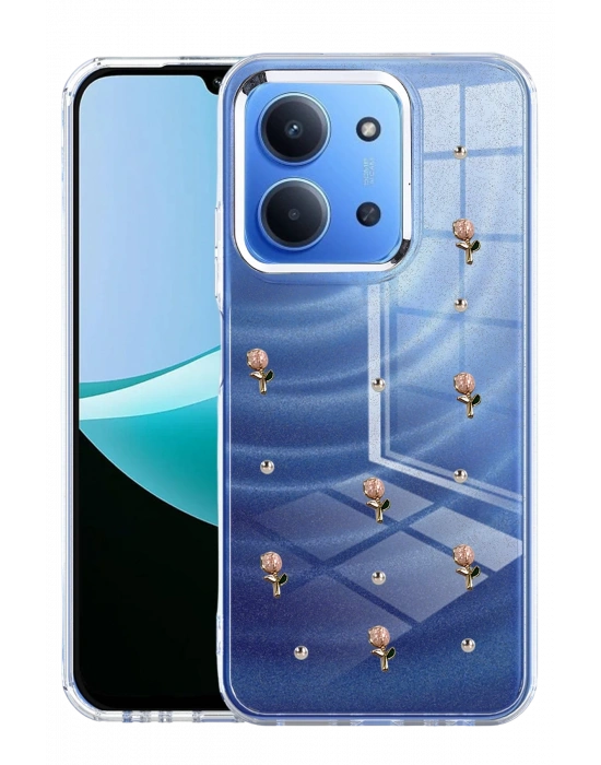 Newface Xiaomi Redmi 15C 4G Fiyonk Desenli Kapak - Desen 6