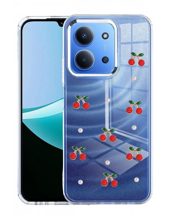 Newface Xiaomi Redmi 15C 4G Fiyonk Desenli Kapak - Desen 9