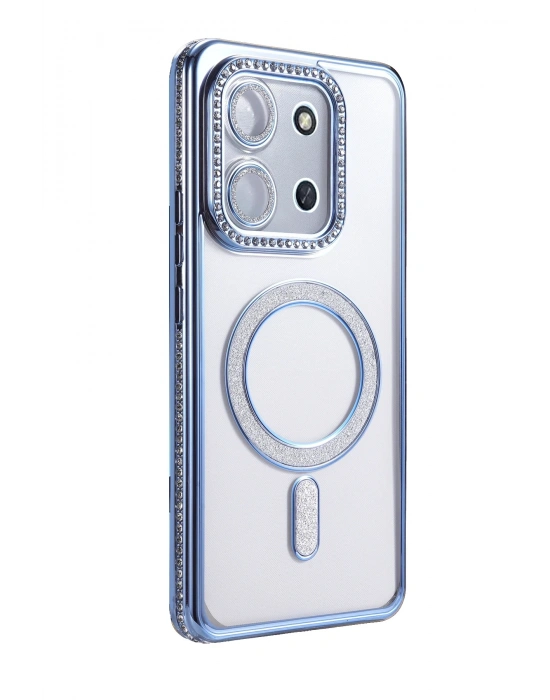 Newface Xiaomi Redmi 15C 4G Joke Simli Magneticsafe Kılıf - Mavi