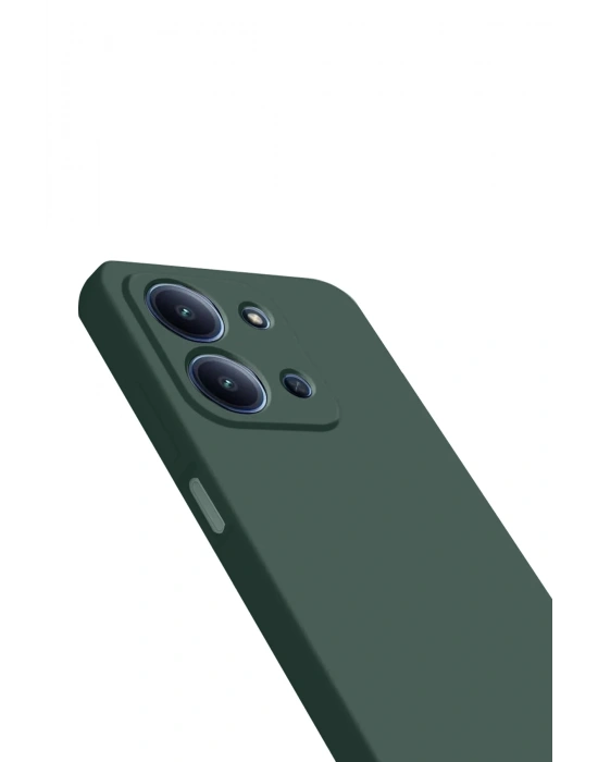 Newface Xiaomi Redmi 15C 4G Nano içi Kadife Silikon - Koyu Yeşil