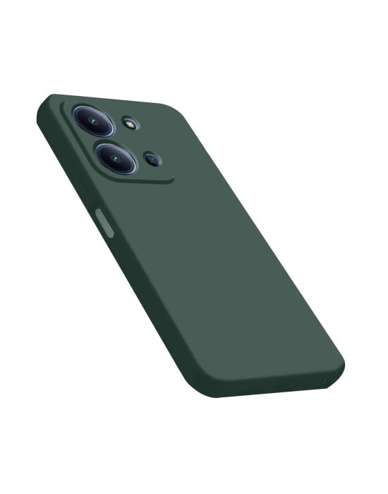 Newface Xiaomi Redmi 15C 4G Nano içi Kadife Silikon - Koyu Yeşil