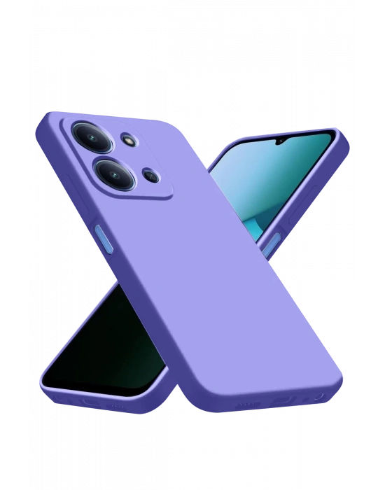 Newface Xiaomi Redmi 15C 4G Nano içi Kadife Silikon - Lila