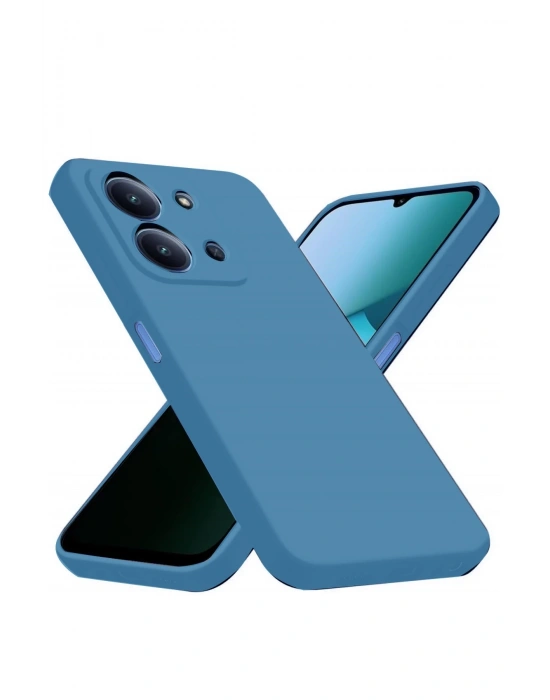 Newface Xiaomi Redmi 15C 4G Nano içi Kadife Silikon - Mavi