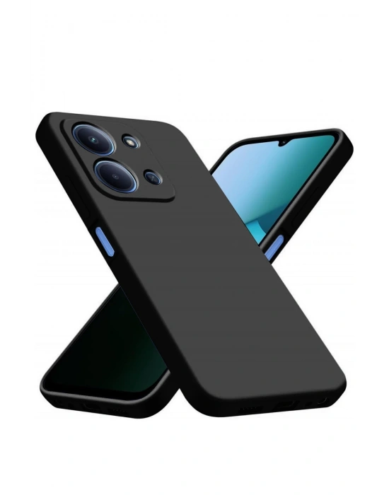 Newface Xiaomi Redmi 15C 4G Nano içi Kadife Silikon - Siyah