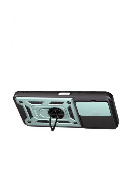 Newface Xiaomi Redmi 15C 4G Pars Lens Yüzüklü Silikon - Yeşil