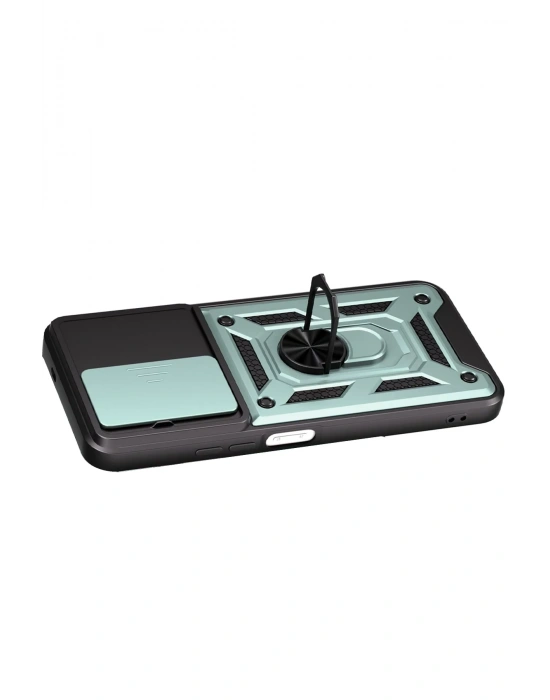 Newface Xiaomi Redmi 15C 4G Pars Lens Yüzüklü Silikon - Yeşil