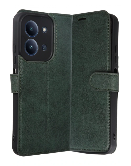 Newface Xiaomi Redmi 15C 4G Trend S Plus Kapaklı Kılıf - Yeşil