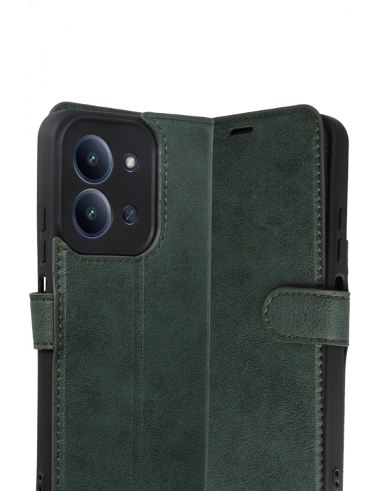 Newface Xiaomi Redmi 15C 4G Trend S Plus Kapaklı Kılıf - Yeşil