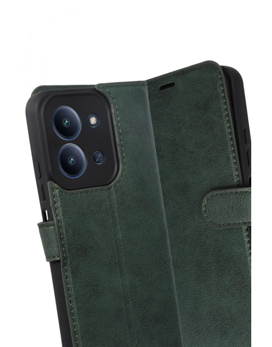 Newface Xiaomi Redmi 15C 4G Trend S Plus Kapaklı Kılıf - Yeşil