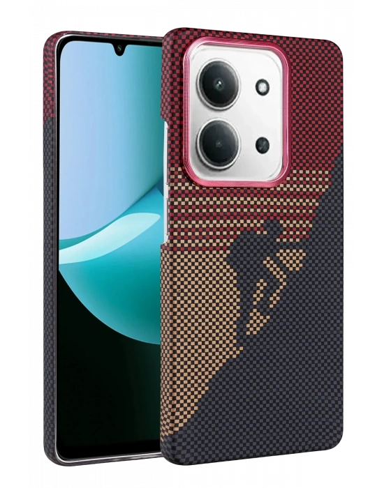 Newface Xiaomi Redmi 15C 4G Vega Magsafe Kapak - Kırmızı