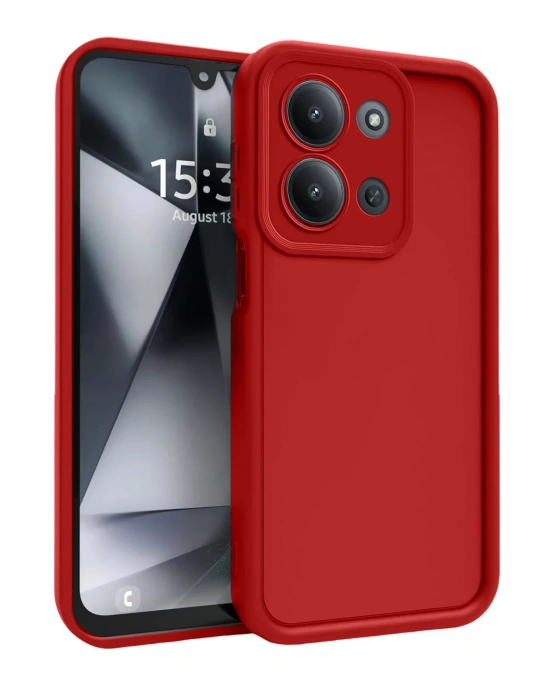 Newface Xiaomi Redmi 15C 4G Viera Silikon - Kırmızı