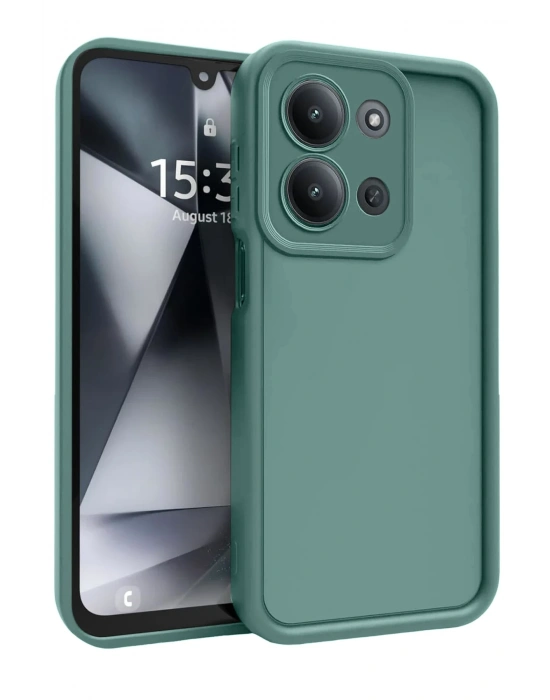 Newface Xiaomi Redmi 15C 4G Viera Silikon - Koyu Yeşil
