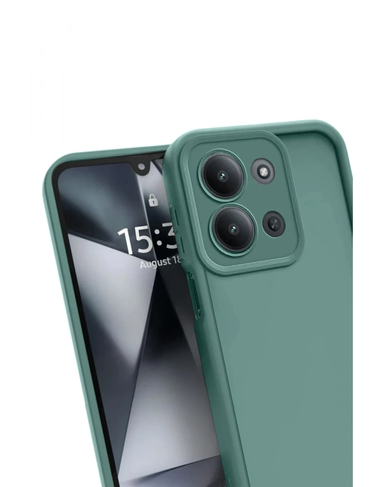 Newface Xiaomi Redmi 15C 4G Viera Silikon - Koyu Yeşil