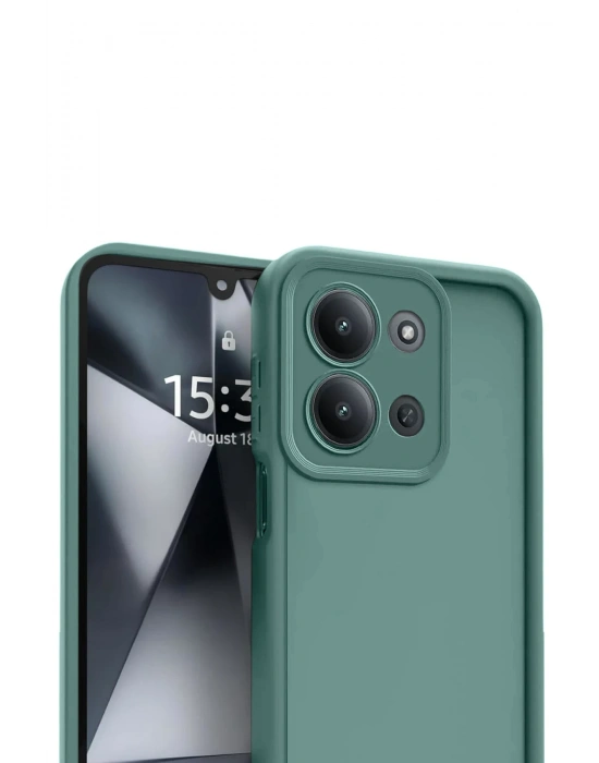 Newface Xiaomi Redmi 15C 4G Viera Silikon - Koyu Yeşil