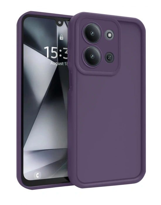 Newface Xiaomi Redmi 15C 4G Viera Silikon - Mürdüm