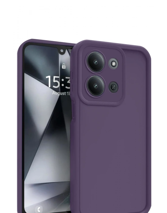 Newface Xiaomi Redmi 15C 4G Viera Silikon - Mürdüm