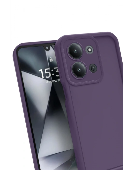 Newface Xiaomi Redmi 15C 4G Viera Silikon - Mürdüm