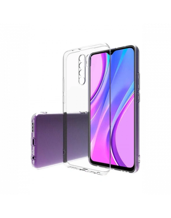 Newface Xiaomi Redmi 9 Kılıf Lüx Şeffaf Silikon - Şeffaf
