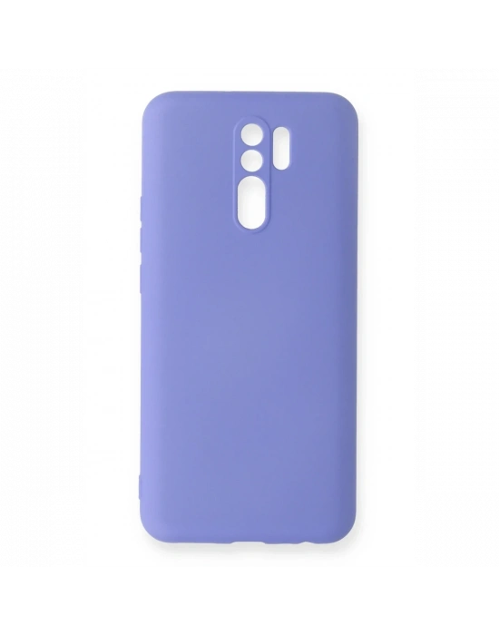 Newface Xiaomi Redmi 9 Kılıf Nano içi Kadife Silikon - Lila