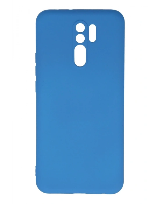 Newface Xiaomi Redmi 9 Kılıf Nano içi Kadife Silikon - Mavi