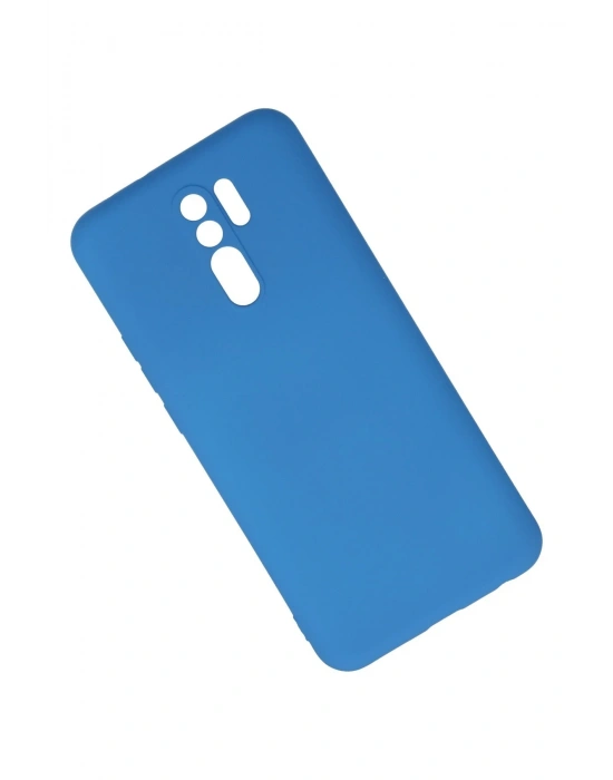 Newface Xiaomi Redmi 9 Kılıf Nano içi Kadife Silikon - Mavi