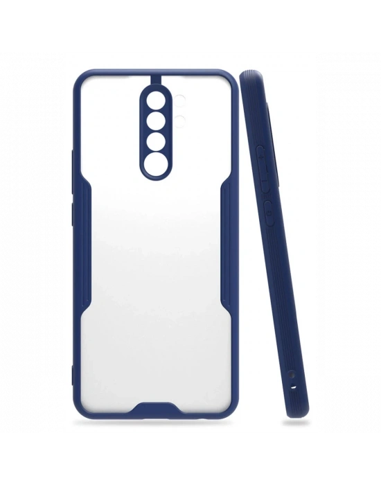 Newface Xiaomi Redmi 9 Kılıf Platin Silikon - Lacivert