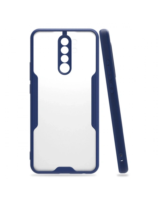 Newface Xiaomi Redmi 9 Kılıf Platin Silikon - Lacivert