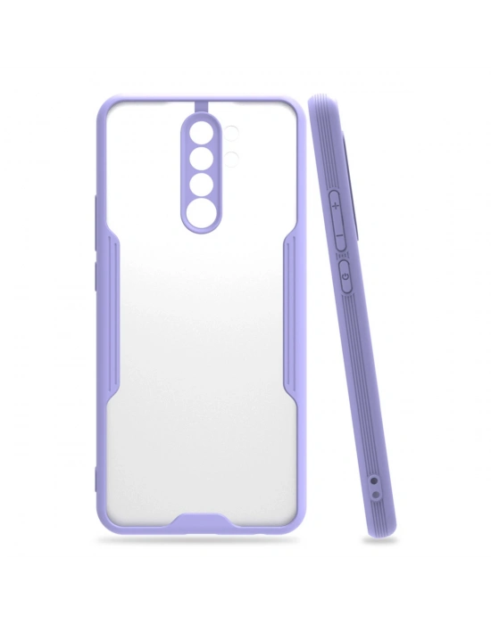 Newface Xiaomi Redmi 9 Kılıf Platin Silikon - Lila