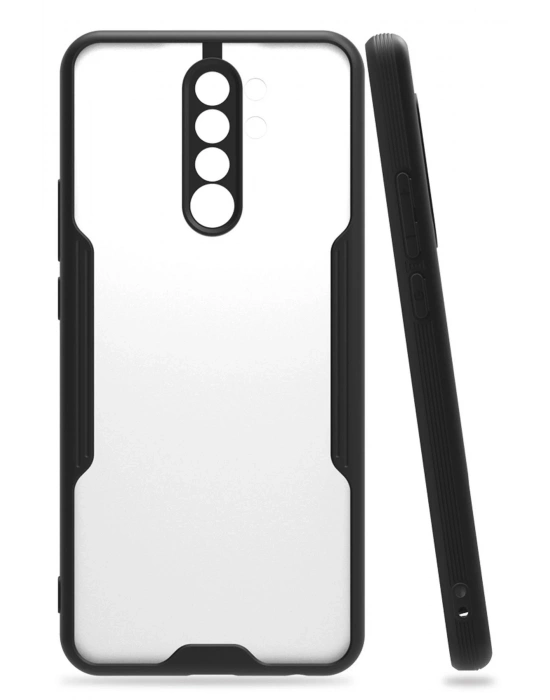 Newface Xiaomi Redmi 9 Kılıf Platin Silikon - Siyah