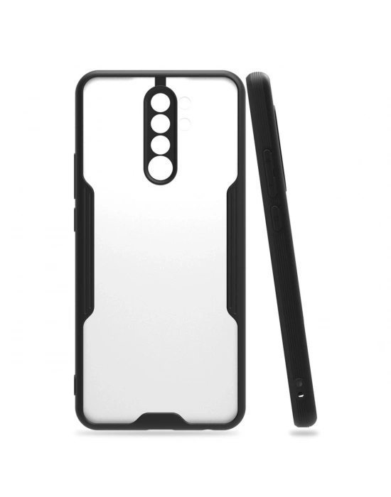 Newface Xiaomi Redmi 9 Kılıf Platin Silikon - Siyah