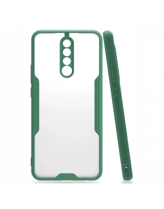 Newface Xiaomi Redmi 9 Kılıf Platin Silikon - Yeşil