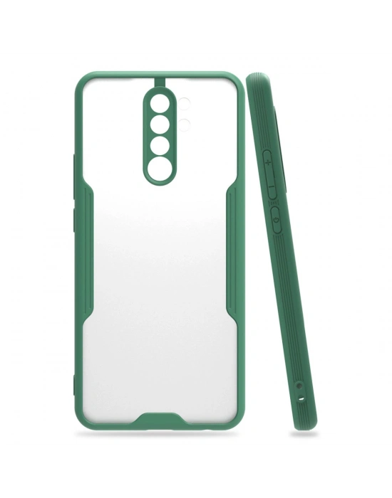 Newface Xiaomi Redmi 9 Kılıf Platin Silikon - Yeşil