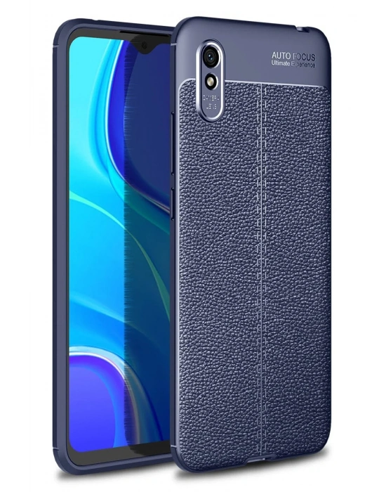 Newface Xiaomi Redmi 9A Kılıf Auto Focus Kapak - Lacivert