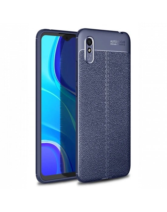 Newface Xiaomi Redmi 9A Kılıf Auto Focus Kapak - Lacivert