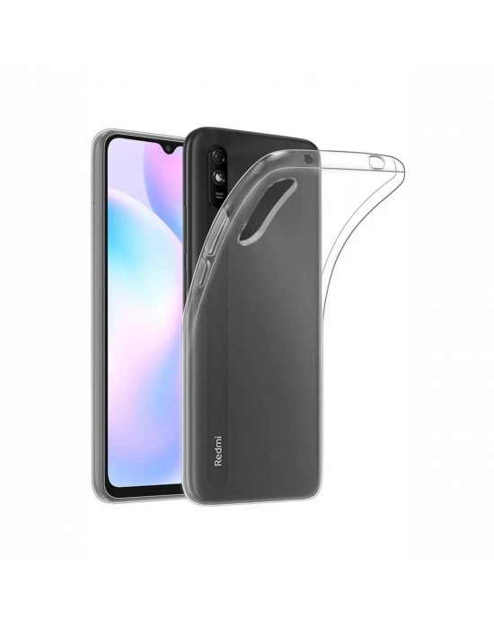 Newface Xiaomi Redmi 9A Kılıf Lüx Şeffaf Silikon - Şeffaf