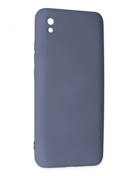 Newface Xiaomi Redmi 9A Kılıf Nano içi Kadife Silikon - Gri