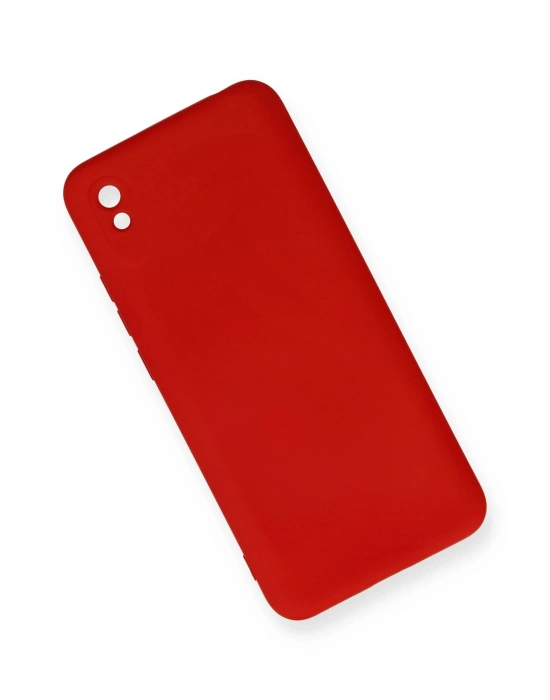 Newface Xiaomi Redmi 9A Kılıf Nano içi Kadife Silikon - Kırmızı
