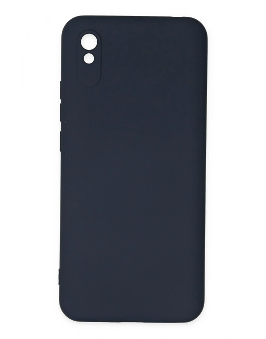 Newface Xiaomi Redmi 9A Kılıf Nano içi Kadife Silikon - Lacivert